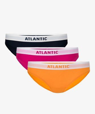 ТРУСЫ ATLANTIC ЖЕНСКИЕ ХИПСТЕР  ХЛОПОК И(3 ЕД.) 3LP-178_GRA/ROZ/POM  3LP-178_GRA/ROZ/POM_S фото