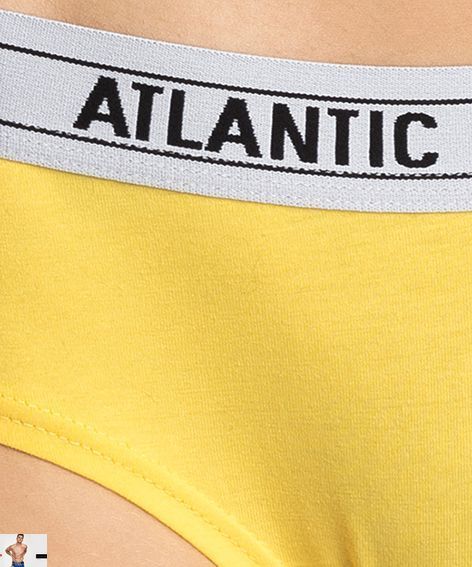ТРУСИ ATLANTIC ЖІНОЧІ ХІПСТЕР  БАВОВНА (НАБІР 3 ТРЬОХ ОД.) 3LP-177 KOR/ZOL/NIE  3LP-177 KOR/ZOL/NIE_S фото