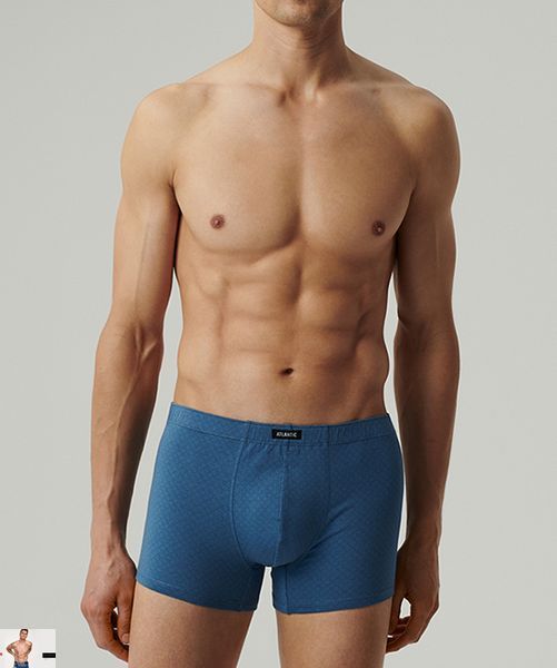 Боксеры мужские Atlantic 3MH-212 (набор из 3 шт.) 3mh-212-nabir-iz-3-sht./temno-synii/blakytnyi/denim фото