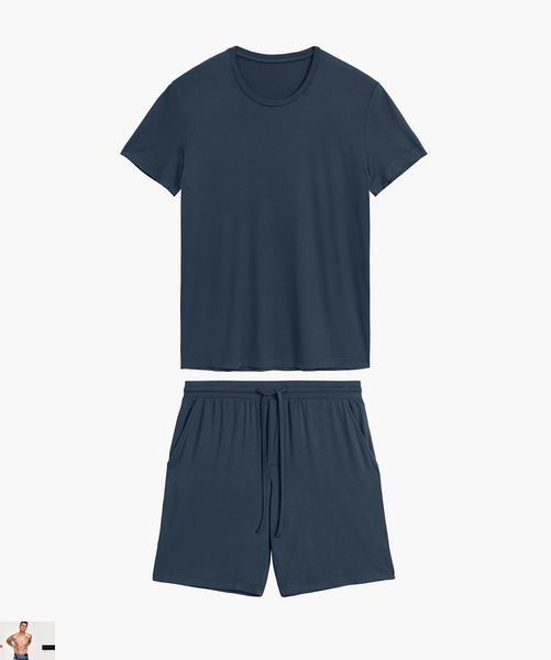 Пижама мужская BNMP-005 (футболка+шорты) bnmp-005-futbolka-shorty/denim-melanzh фото