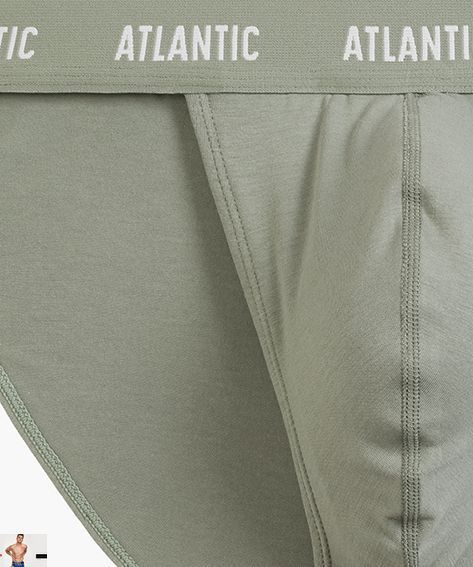 Трусы мужские ТАНГА Atlantic 3MP-1576 (3 шт) 3mp-1576-3-sht/-temno-synii/temno-blakytnyi/svitlyi-khaki фото
