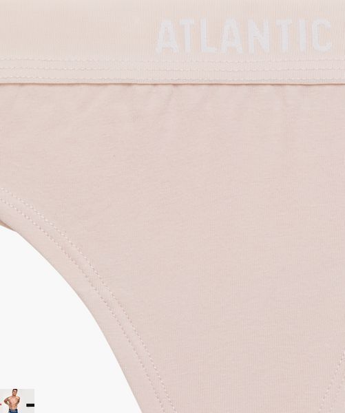 Стринги женские Atlantic 3CLP-013 (3 шт) 3clp-013-3-sht-bezhevoho-vanilnoho-svitlo-blakytnoho-s фото