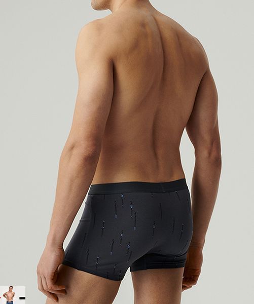 Мужские боксеры Atlantic 3MH-210 (3 шт) 3mh-210-3-sht black grey blue фото