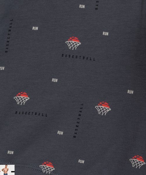 Боксери чоловічі Atlantic 3MH-211 (3 шт) 3mh-211-3-sht-chorni-ta-hrafitovi-boksery-z-pryntom-na-basketbolnu-tematyku-ta-svitlo-zeleni-s фото