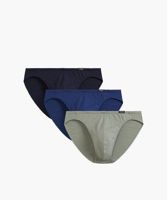 Брифы мужские Atlantic Mini 3MP-119 (3 шт.) 3mp-119-3-sht./-temno-synii/temno-blakytnyi/svitlyi-khaki/s фото